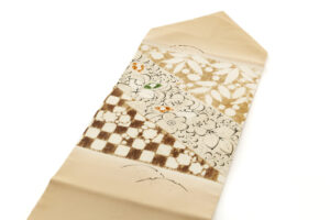 日本工芸会正会員 小倉淳史作　塩瀬九寸名古屋帯のサブ1画像