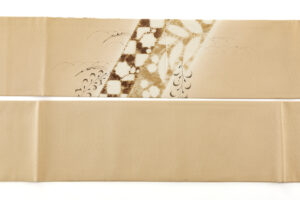 日本工芸会正会員 小倉淳史作　塩瀬九寸名古屋帯のサブ5画像