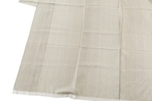 秋山眞和作　花織 綾の手紬 着物地　未仕立て品のサブ2画像