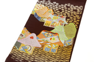 龍村平蔵製　袋帯　「花の里」のサブ1画像