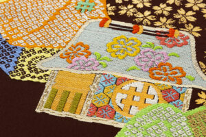 龍村平蔵製　袋帯　「花の里」のサブ2画像