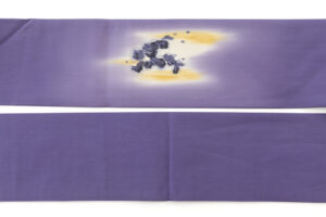 人間国宝 木村雨山作　本加賀友禅 塩瀬九寸名古屋帯のサブ5画像