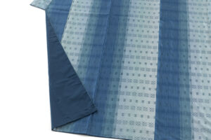 秋山眞和作　花織 紬訪問着のサブ3画像