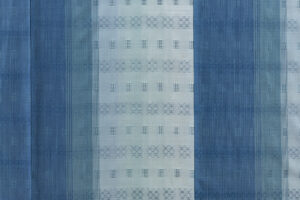 秋山眞和作　花織 紬訪問着のサブ4画像