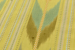 国画会会員 小島秀子作　紬開き九寸名古屋帯　加納扱い　「優しい陽ざし」のサブ2画像