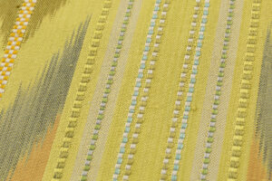 国画会会員 小島秀子作　紬開き九寸名古屋帯　加納扱い　「優しい陽ざし」のサブ3画像