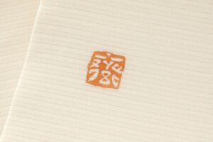 ぎをん齋藤製　絽 塩瀬九寸名古屋帯 「御所解 萩に桔梗」のサブ8画像