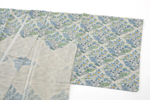 澤田麻衣子作　型絵染 夏紬訪問着のサブ1画像