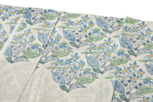 澤田麻衣子作　型絵染 夏紬訪問着のサブ2画像