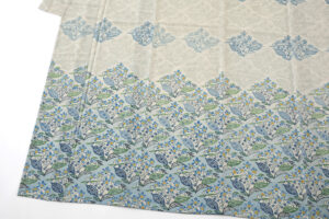 澤田麻衣子作　型絵染 夏紬訪問着のサブ4画像