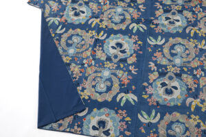 関美穂子作　型絵染 紬着物のサブ3画像