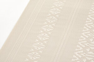 人間国宝 小川善三郎作　献上博多織 八寸名古屋帯地　未仕立て品のサブ3画像