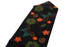 山本由季作　塩瀬 開き九寸名古屋帯のサブ1画像