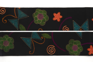 山本由季作　塩瀬 開き九寸名古屋帯のサブ5画像