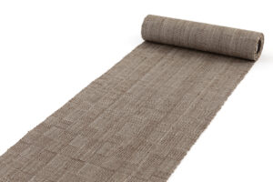 国画会会員 池田リサ作　網代織 八寸名古屋帯地　未仕立て品のサブ1画像