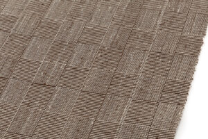 国画会会員 池田リサ作　網代織 八寸名古屋帯地　未仕立て品のサブ2画像