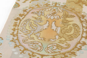 龍村平蔵製　袋帯　「円文白虎錦」のサブ5画像