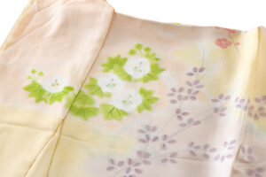 に志山染匠製　無線友禅 訪問着地　未仕立て品のサブ2画像