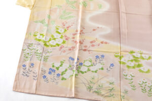 に志山染匠製　無線友禅 訪問着地　未仕立て品のサブ4画像