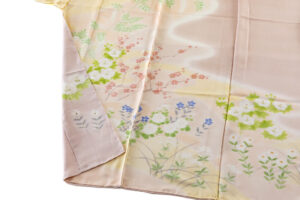 に志山染匠製　無線友禅 訪問着地　未仕立て品のサブ5画像