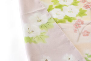 に志山染匠製　無線友禅 訪問着地　未仕立て品のサブ6画像