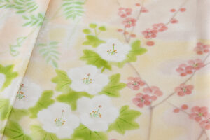 に志山染匠製　無線友禅 訪問着地　未仕立て品のサブ7画像