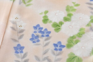 に志山染匠製　無線友禅 訪問着地　未仕立て品のサブ8画像