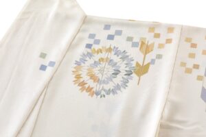 白木染匠製　京友禅 訪問着地　未仕立て品のサブ2画像