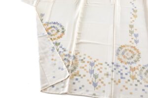 白木染匠製　京友禅 訪問着地　未仕立て品のサブ4画像