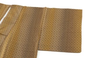 秋山眞和作　花織 紬訪問着のサブ1画像