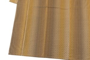 秋山眞和作　花織 紬訪問着のサブ2画像