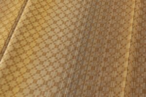 秋山眞和作　花織 紬訪問着のサブ5画像