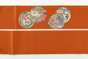 熊谷好博子作　塩瀬九寸名古屋帯のサブ2画像