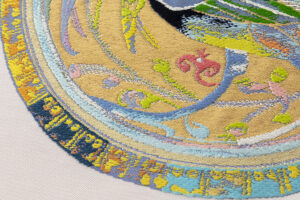 龍村光翔製（二代目 龍村平蔵）　袋帯　「波斯大鵬文」のサブ3画像