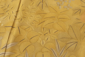 に志山染匠製（西山謙一作）　無線友禅 訪問着地　「草むら」　未仕立て品のサブ6画像