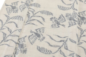 浦野理一作　縦節紬 着物のサブ4画像