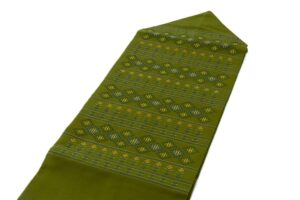 人間国宝 宮平初子作　首里花織 九寸名古屋帯のサブ1画像