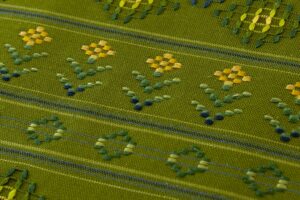 人間国宝 宮平初子作　首里花織 九寸名古屋帯のサブ3画像