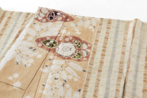 日本工芸会正会員 小倉建亮作　紬訪問着のサブ2画像