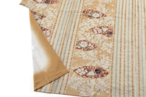 日本工芸会正会員 小倉建亮作　紬訪問着のサブ4画像