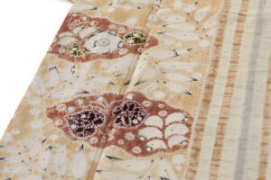 日本工芸会正会員 小倉建亮作　紬訪問着のサブ5画像