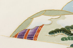 染繍工芸大羊居製　塩瀬九寸名古屋帯のサブ3画像