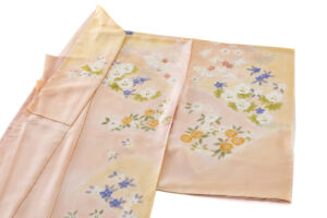 に志山染匠製　無線友禅 訪問着地　未仕立て品のサブ1画像