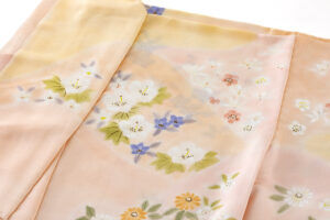 に志山染匠製　無線友禅 訪問着地　未仕立て品のサブ2画像