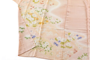 に志山染匠製　無線友禅 訪問着地　未仕立て品のサブ5画像