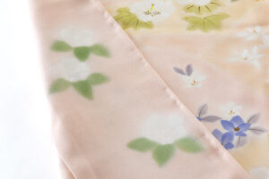 に志山染匠製　無線友禅 訪問着地　未仕立て品のサブ6画像