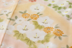 に志山染匠製　無線友禅 訪問着地　未仕立て品のサブ8画像