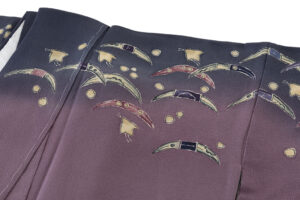 久呂田明功作　縮緬地訪問着のサブ2画像
