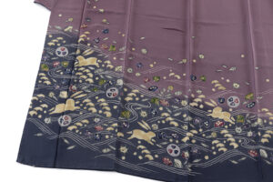 久呂田明功作　縮緬地訪問着のサブ3画像