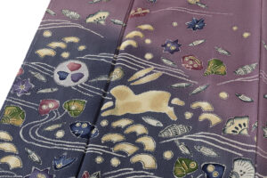 久呂田明功作　縮緬地訪問着のサブ4画像